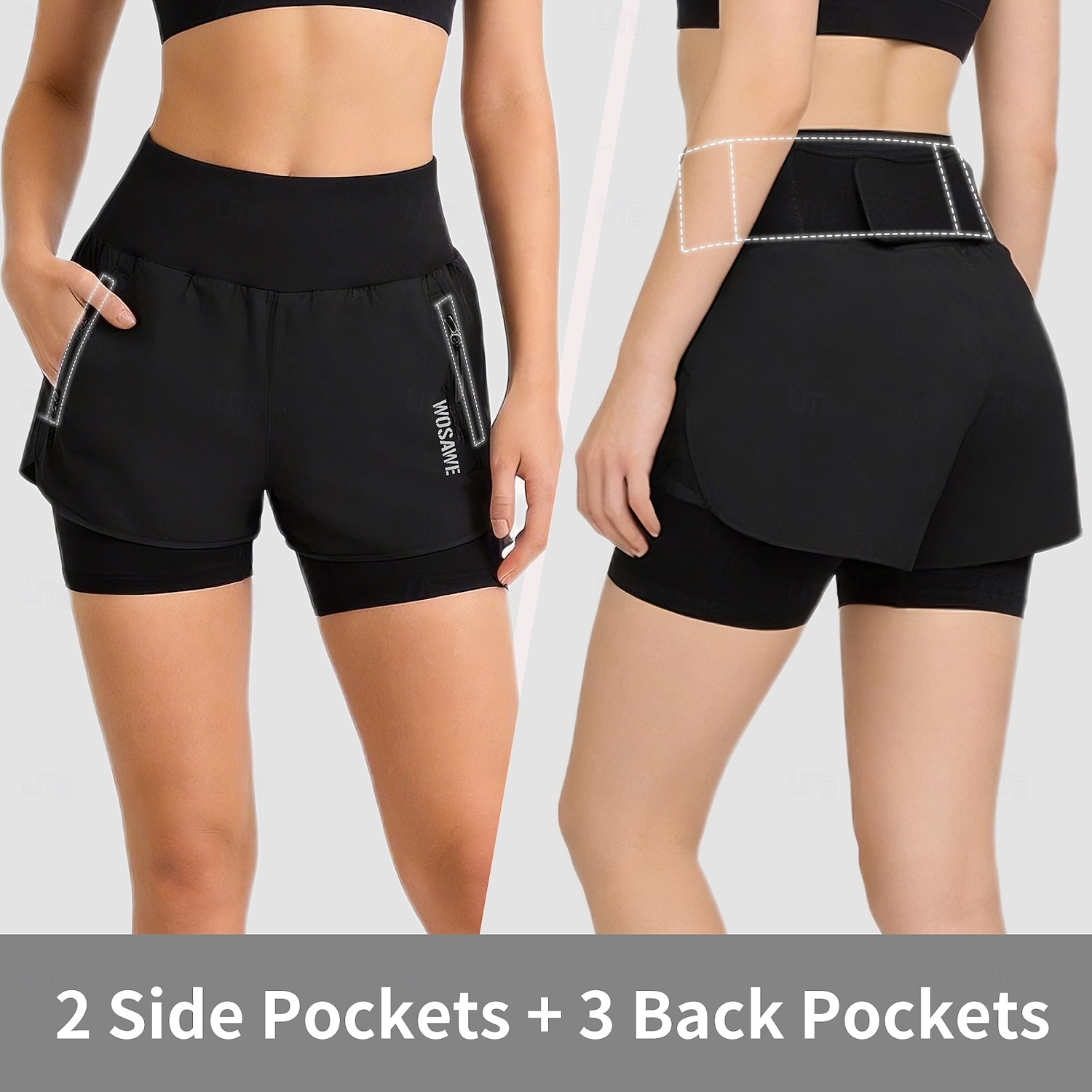 WOSAWE Women's Quick-Dry Summer Fitness Cycling Shorts, Yoga & Casual Pants, Road Cycling Shorts 2026 - $54.99 –P2