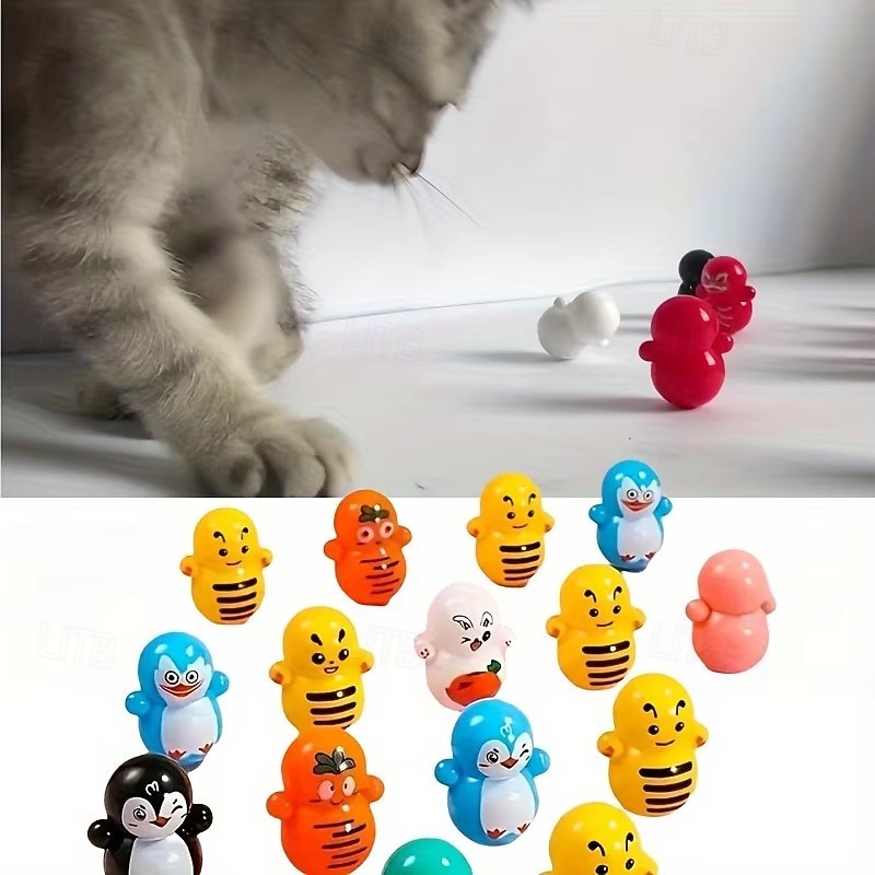 Conjunto de 100 brinquedos de rolar para gatos, diversos estilos, equipamento interativo para brincar e se exercitar, feito de plástico resistente. de 2026 por $19.99 –P1