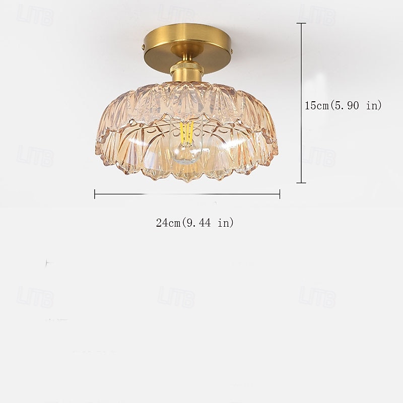 24 cm Sziget Design Mennyezeti világítás Fém Szüret 110-120 V 220-240 V 2026 - $110.99 –P3