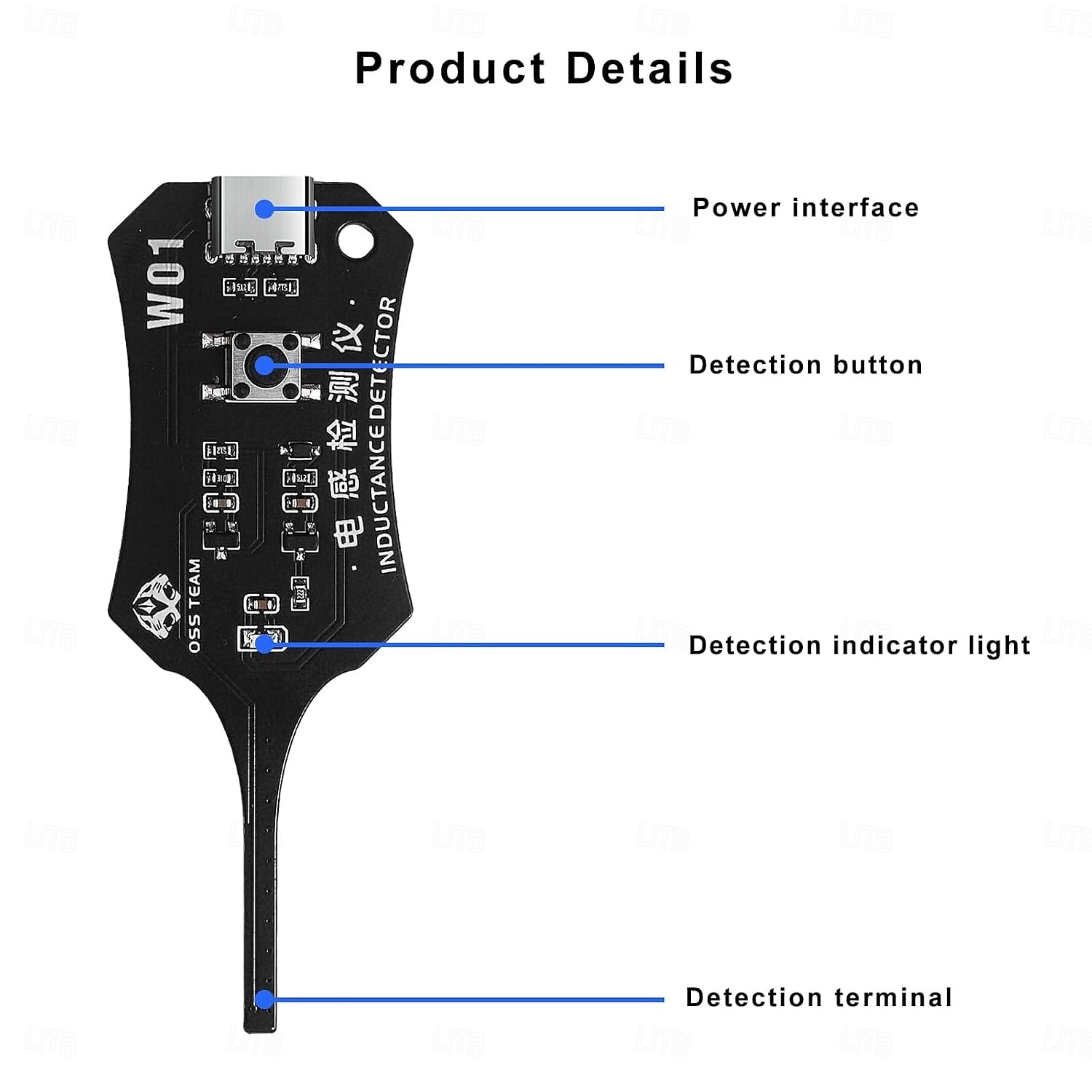 Probador de inductancia tipo C, probador de bobinas de placa base, detector de inductores de placas de circuitos electrónicos para reparación de componentes de placas base de teléfonos, herramienta de 2026 - $15.99 –P6