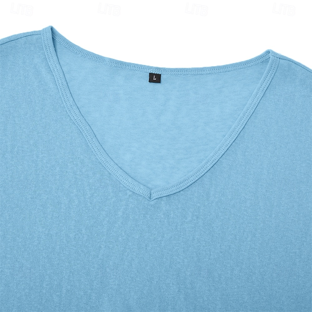 Herren Tanktop aus Leinen Ärmelloses Shirt Unterhemd Ärmellos V Ausschnitt Sommer Einfach Mode Basic Böhmische Schlank Weich Strand Urlaub Alltagstauglich Schwarz Weiß Blau Top T-Shirt für Herren 2026 - $13.99 –P10