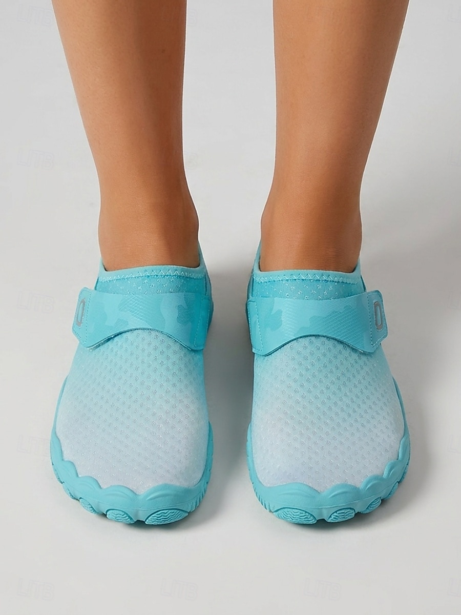 Bequeme blaue Damen-Wasserschuhe mit rutschfester Sohle &Magic Tape – atmungsaktive, schnelltrocknende Schuhe zum Wandern, für Strand, Pool und Schnorcheln &Wassersport 2026 - $32.99 –P4