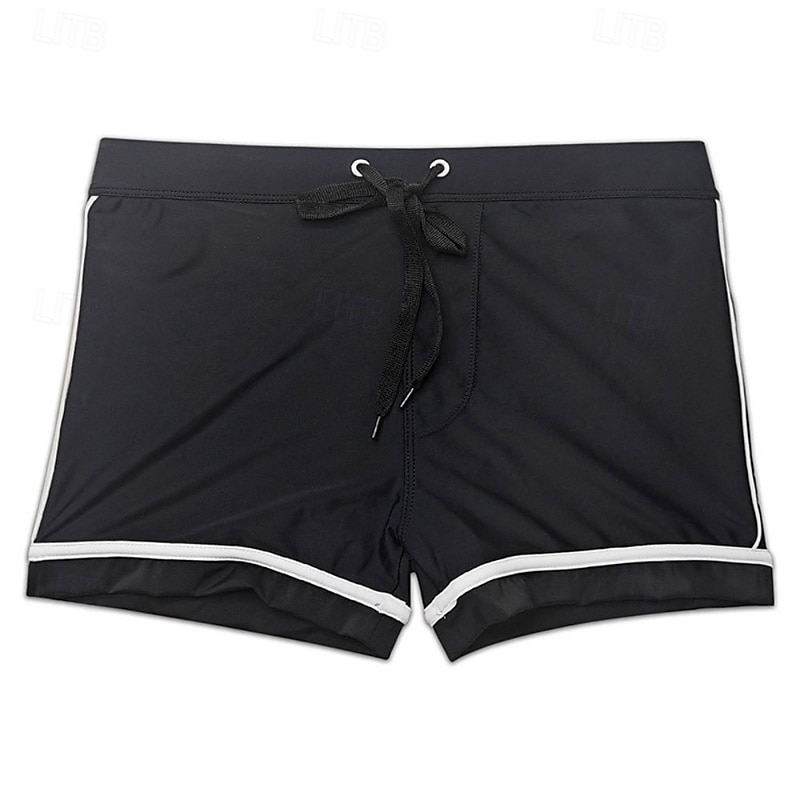 Men's Swim Shorts Swim Trunks Solid Colored Drawstring Boyleg Quick Dry Stretchy Breathable Swimwear Bottoms Surfing Water Sports Swimming Summer 2026 - $24.99 –P10