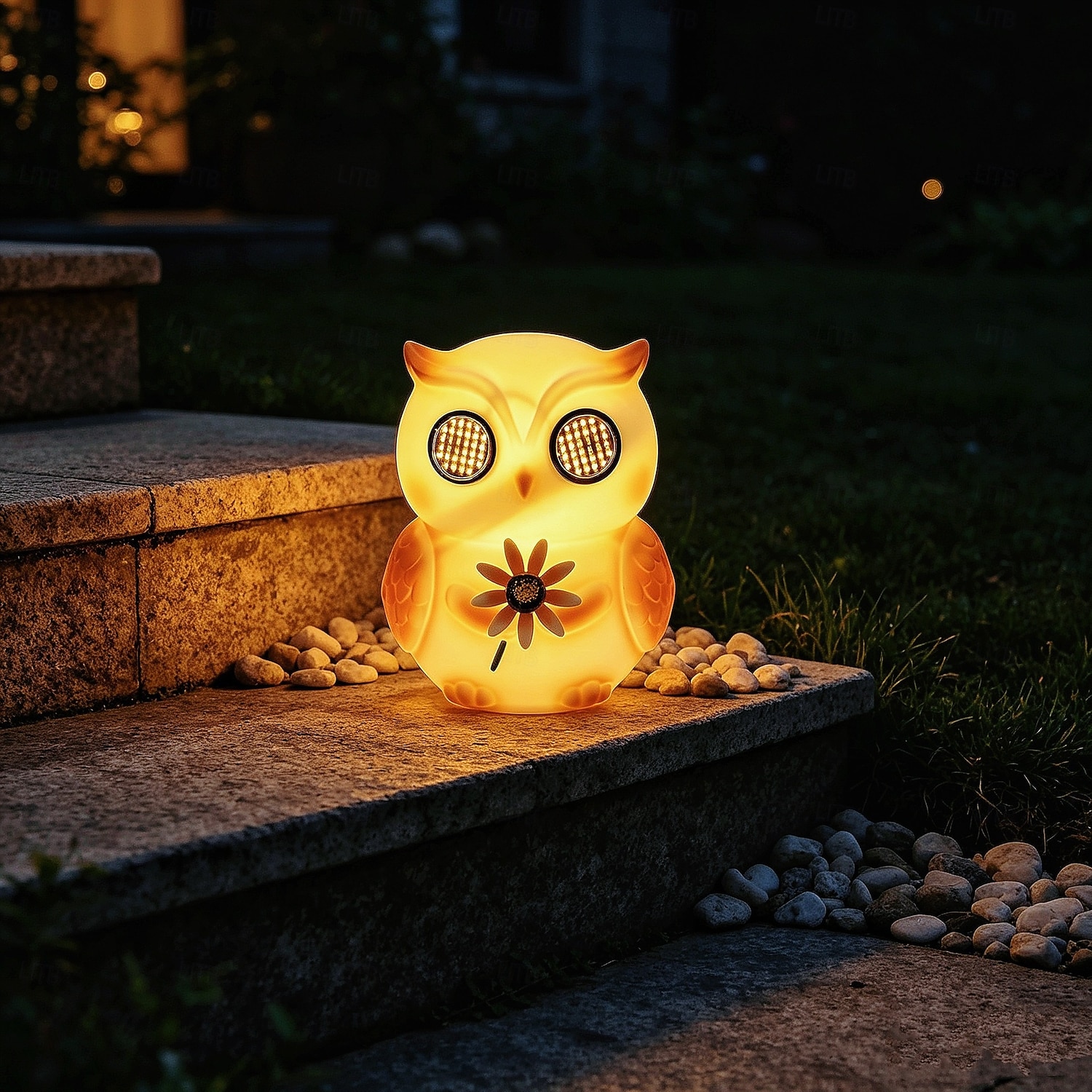 Lampes solaires d'extérieur en forme d'animaux, figurines lumineuses étanches en plastique représentant un lapin et un hibou, lampes décoratives solaires pour terrasse, pelouse, allée, parterre de de 2026 ? $34.99 –P4