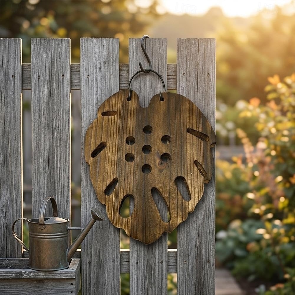 Bevestigingsplank voor varens, zeshoekige houten ophangbasis met voorgeboorde gaten voor verticale tuinen, stevige plantenhouder van Chinees sparrenhout voor epifytische planten, wanddecoratie 2026 - $16.99 –P5