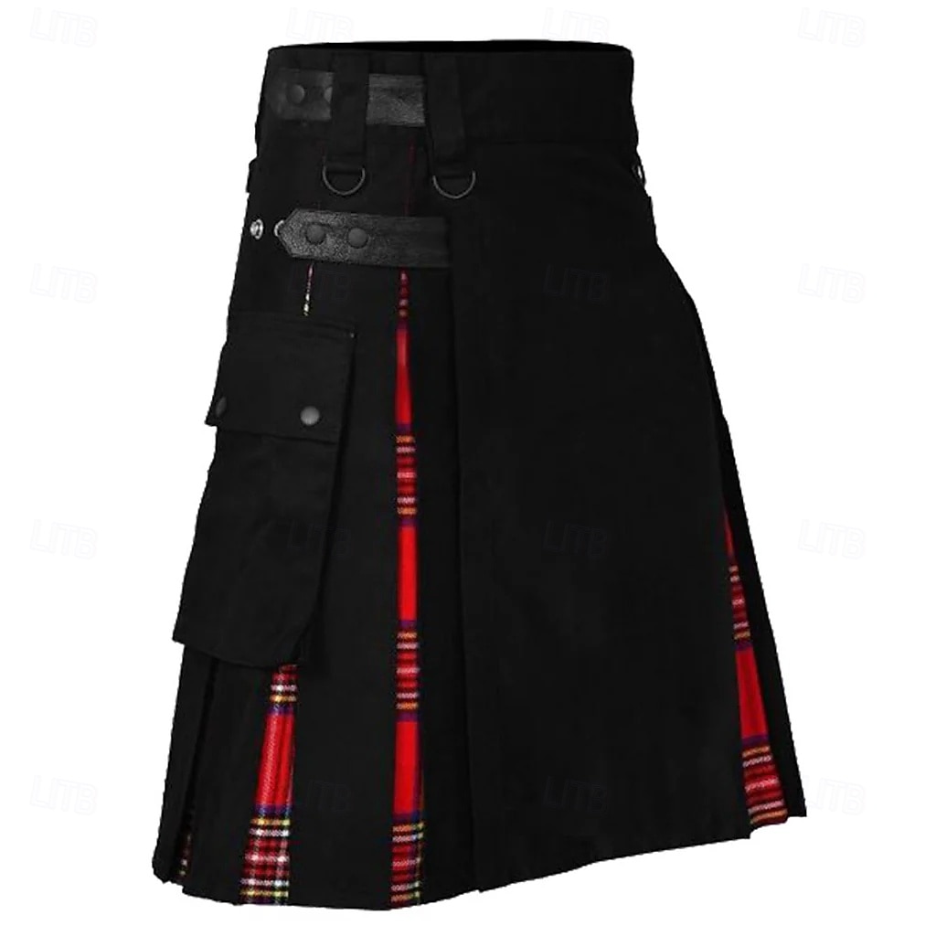 Highland scozzese Medievale Celtico Kilt scozzesi utilitari Gonnellini Vichy quadrettato Costume Per uomo Celtico Fiera Rinascimentale LARP Festival Adulti Gonnellino Primavera & Estate del 2026 a $50.99 –P10