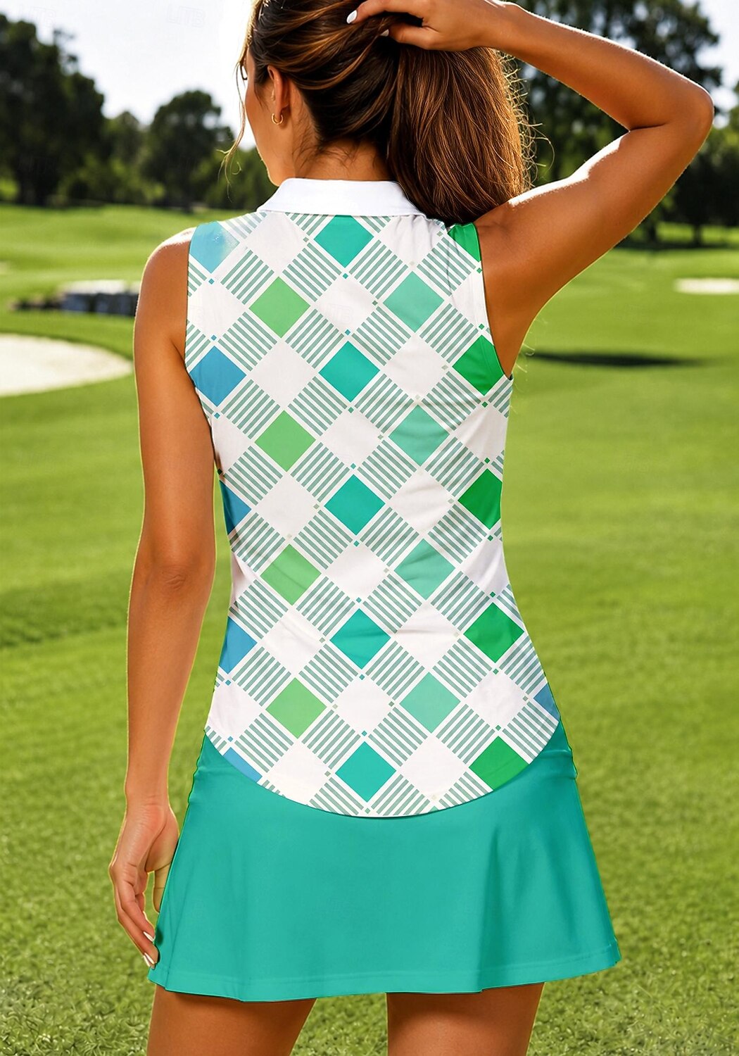 Mulheres Xadrez Tops Camisa Esportiva Camisa polo de caminhada Camisa de tênis Sem Manga Zíper Floral UPF50+ Resistente a UV Elasticidade Alta Pavio Humido Respirável Voleibal Tênis Golfe Aberto para de 2026 por $20.99 –P2