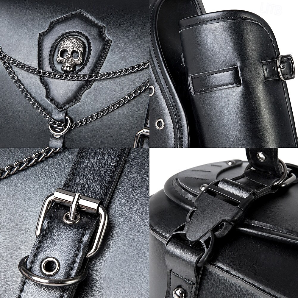 Western Retro Vintage Punk & Gothic Saddlebags Motorcycle Bag Side Bags Riders Skull Western Revival Fancy Dress Unisex Halloween Carnival Saddlebags 2026 - $154.99 –P11