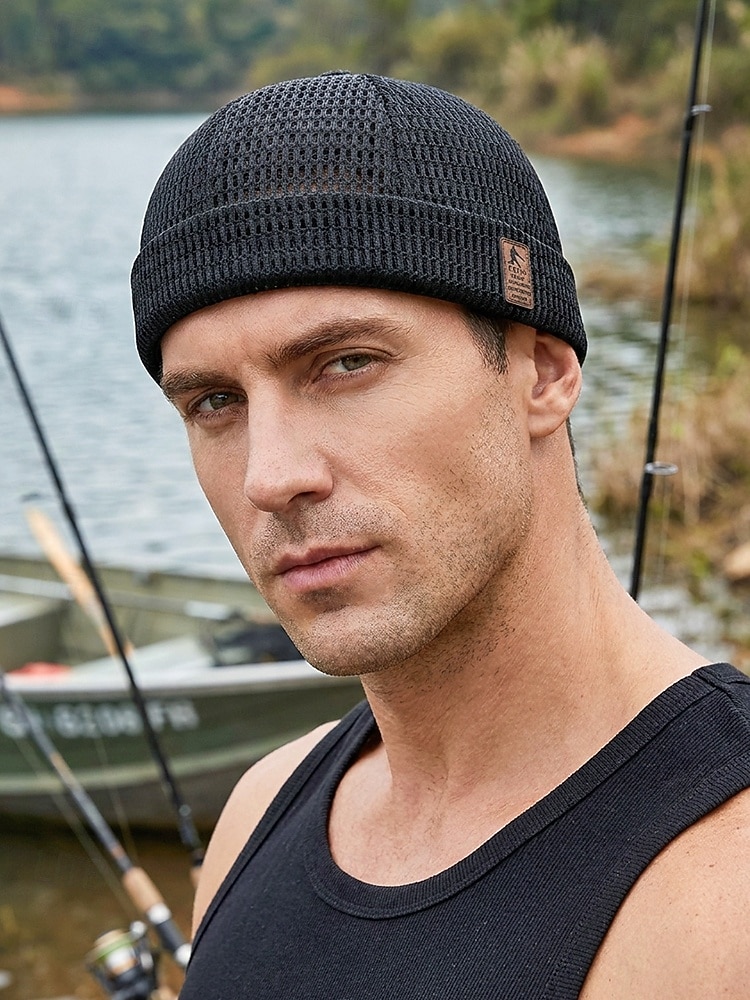Men's Breathable Mesh Docker Beanie Cap – Lightweight Adjustable Summer Hat for Outdoor, Streetwear and Daily Casual Style 2026 - $11.99 –P4