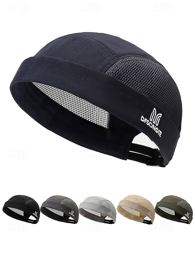 herr snabbtorkande polyester justerbar solskyddsmössa, flerfärgad andningsbar utomhushatt för strandsemester, avslappnad vardag &sportaktiviteter 2026 - $11.99 –P6