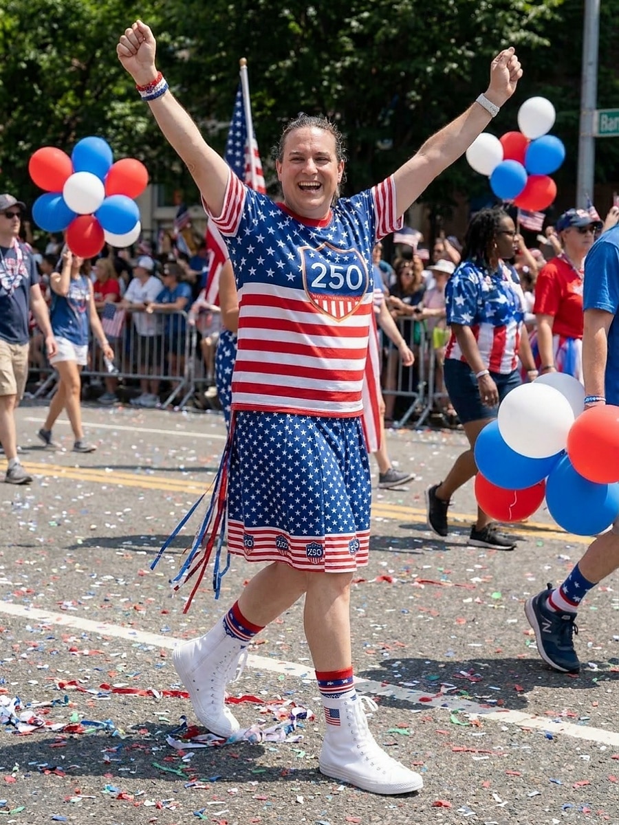 Damskie białe, patriotyczne, wysokie trampki z płótna – sznurowane buty z płótna z flagą USA na Dzień Niepodległości i paradę &swobodny strój uliczny 2026 - $42.99 –P6