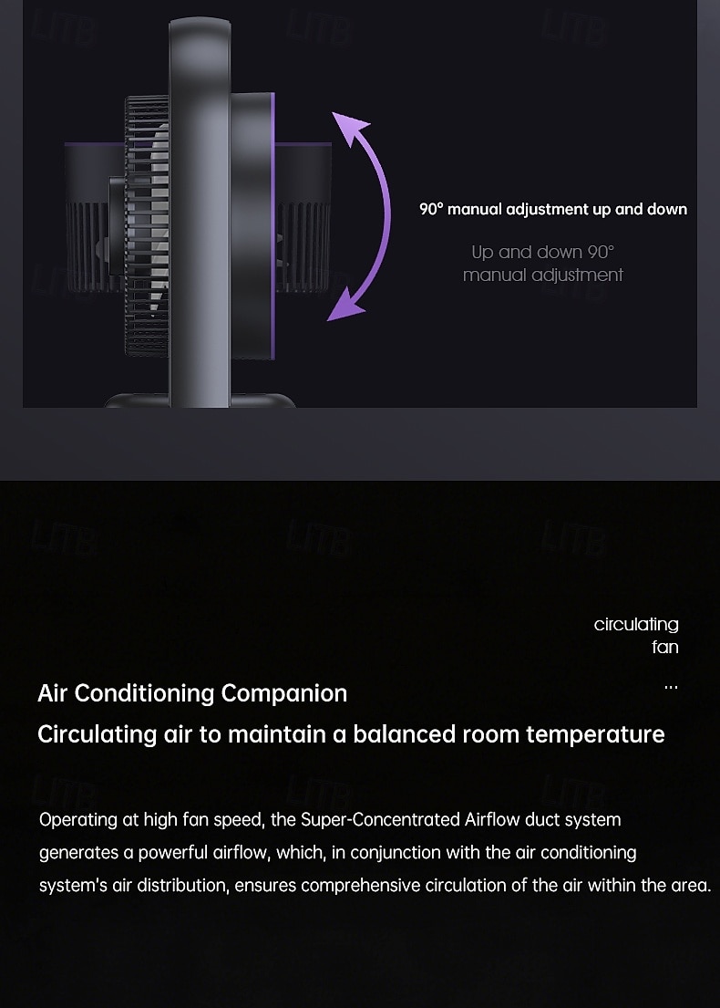 Bureauventilator met licht en aromadiffuser, tafelventilator met 5 snelheden en oscillatiefunctie voor kantoor en slaapkamer, stille persoonlijke usb-ventilator met led-nachtlampje &Essentiële 2026 - $55.99 –P9