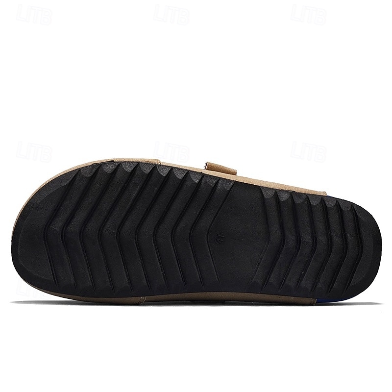 herrsandaler med stängd tå, slip-on-skor med justerbar rem, bekväma sommarskor för stranden, resorten, vardagsbruk 2026 - $32.99 –P7