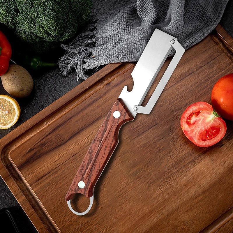 2 Pcs 3 in 1 Multifunctional Vegetable Peeler With Hanging Hole, Stainless Steel Bottle Opener and Grater with Plastic Handle, Kitchen Gadgets Tool for Potatoes Fruit Garlic Carrots 2026 - $19.99 –P4