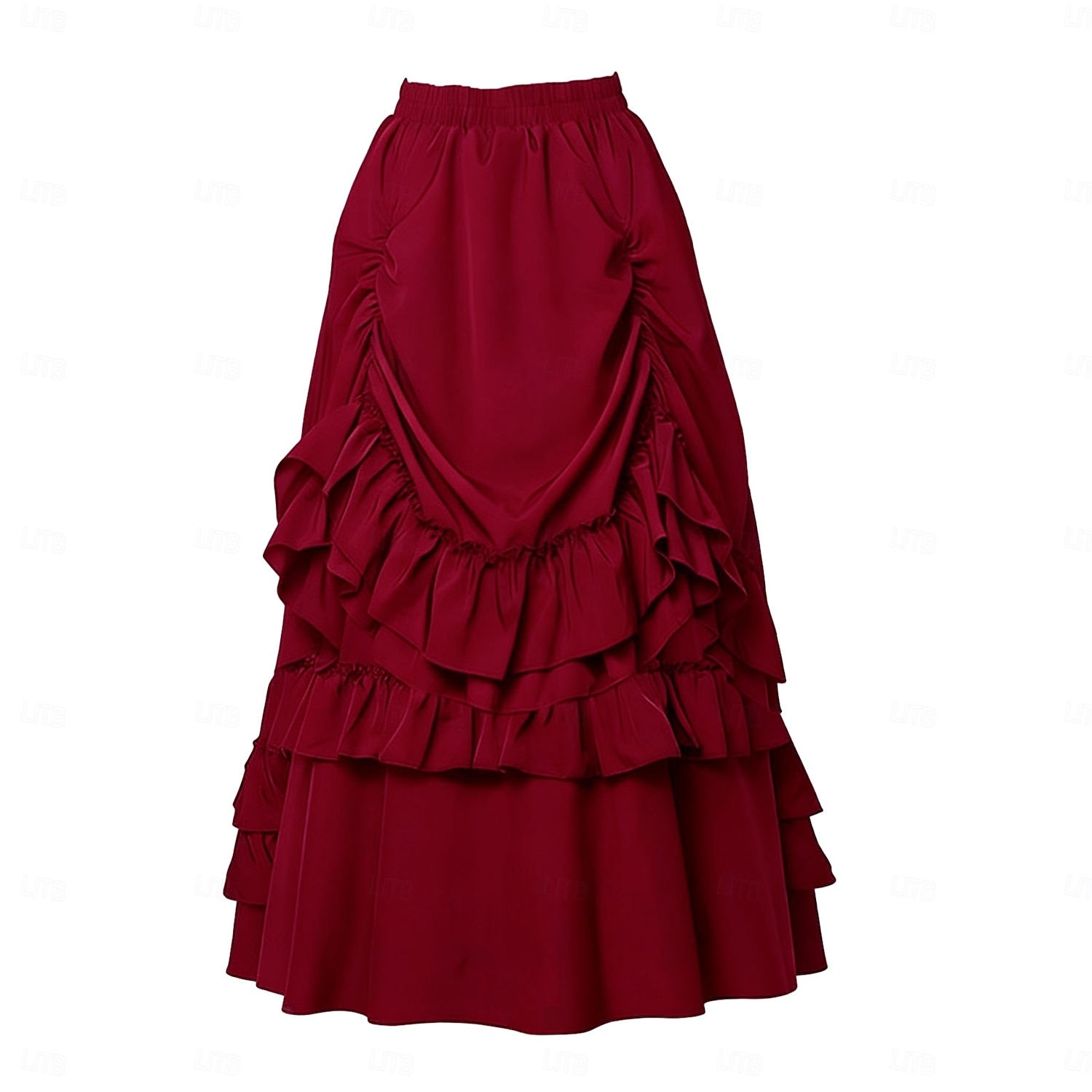 Retro Antiguo Victoriano Medieval Falda Bruja Princesas Aristócrata Volante Disfraz Mujer Víspera de Todos los Santos Carnaval Feria del Renacimiento LARP Adulto Falda 2026 - $50.99 –P2