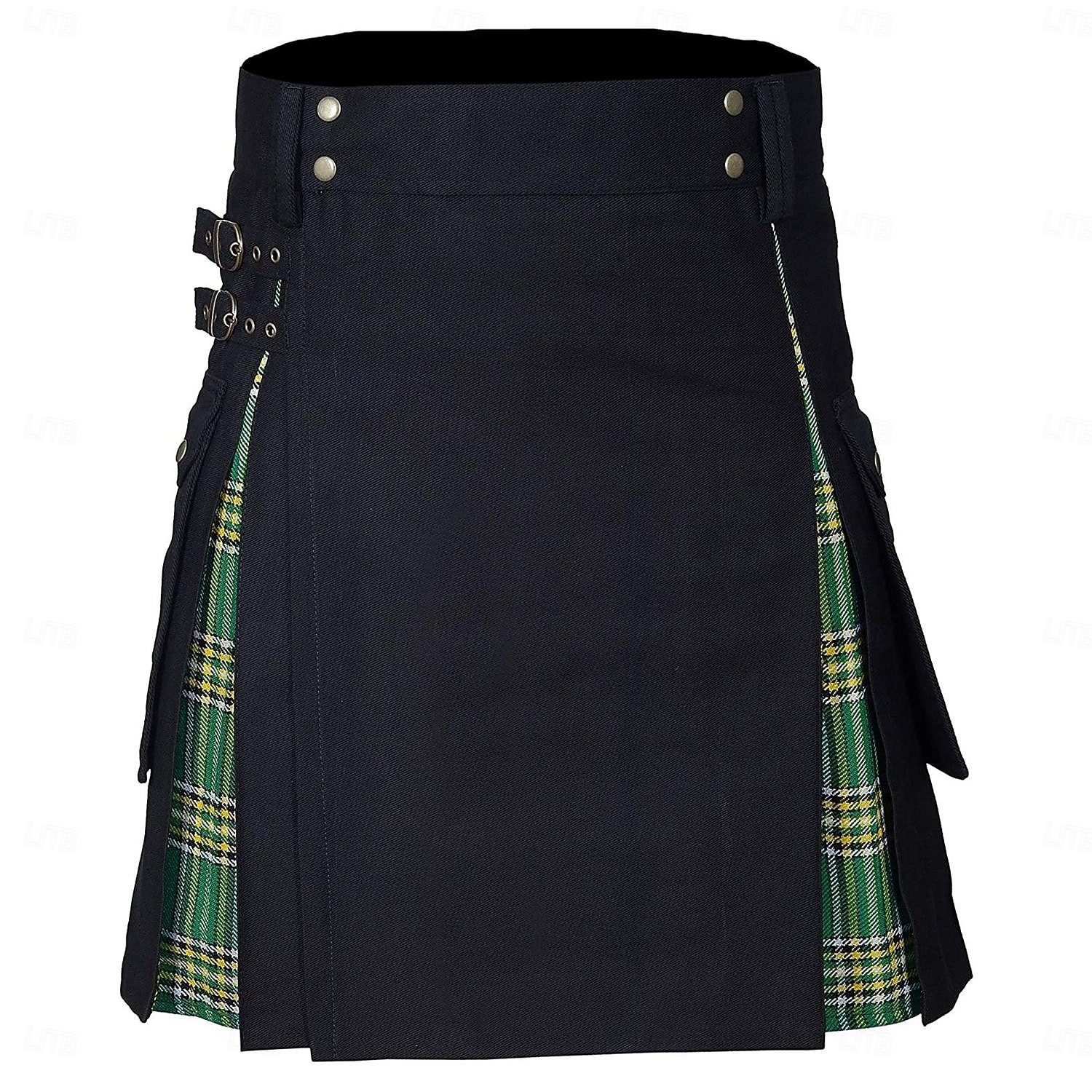 Highland scozzese Medievale Celtico Kilt scozzesi utilitari Gonnellini Vichy quadrettato Costume Per uomo Celtico Fiera Rinascimentale LARP Festival Adulti Gonnellino Primavera & Estate del 2026 a $50.99 –P14