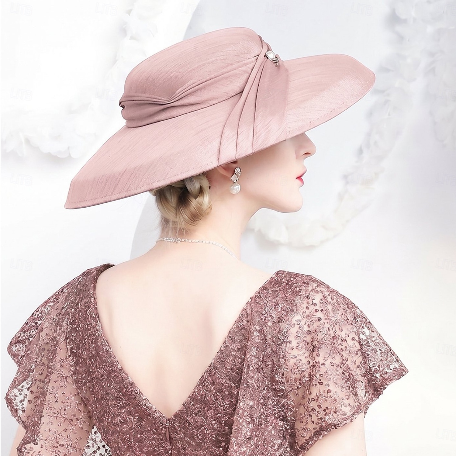 Chapeau Kentucky Derby Fascinateur Dame Déguisement Femmes Saint-Valentin Derby Fête de mariage Foulard Adulte Chapeau Printemps & Été de 2026 ? $72.99 –P10