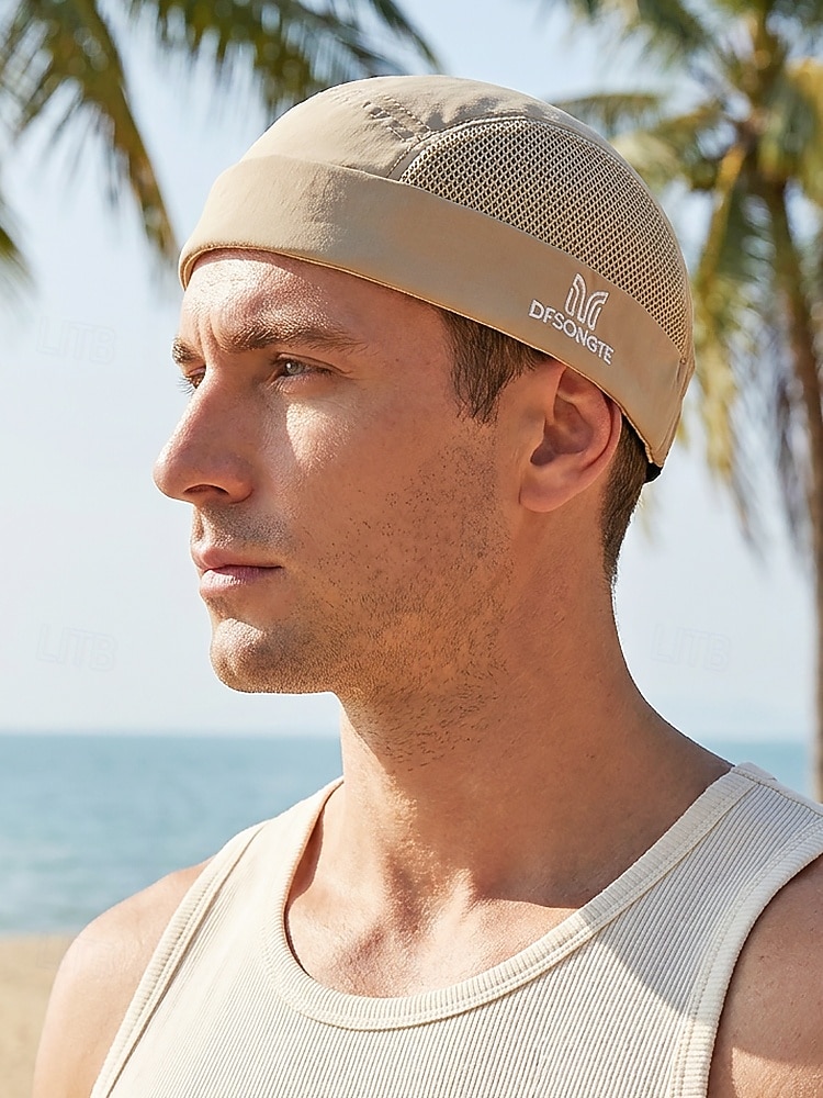 herr snabbtorkande polyester justerbar solskyddsmössa, flerfärgad andningsbar utomhushatt för strandsemester, avslappnad vardag &sportaktiviteter 2026 - $11.99 –P3