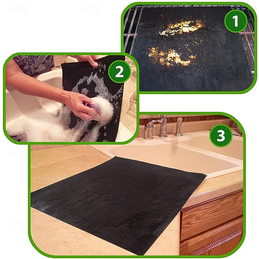 Set of 5 High-Temperature Resistant Non-Stick BBQ Mats, Oven and Microwave Mats, Outdoor Picnic and Barbecue Non-Stick Grilling Mats 2026 - $19.99 –P6