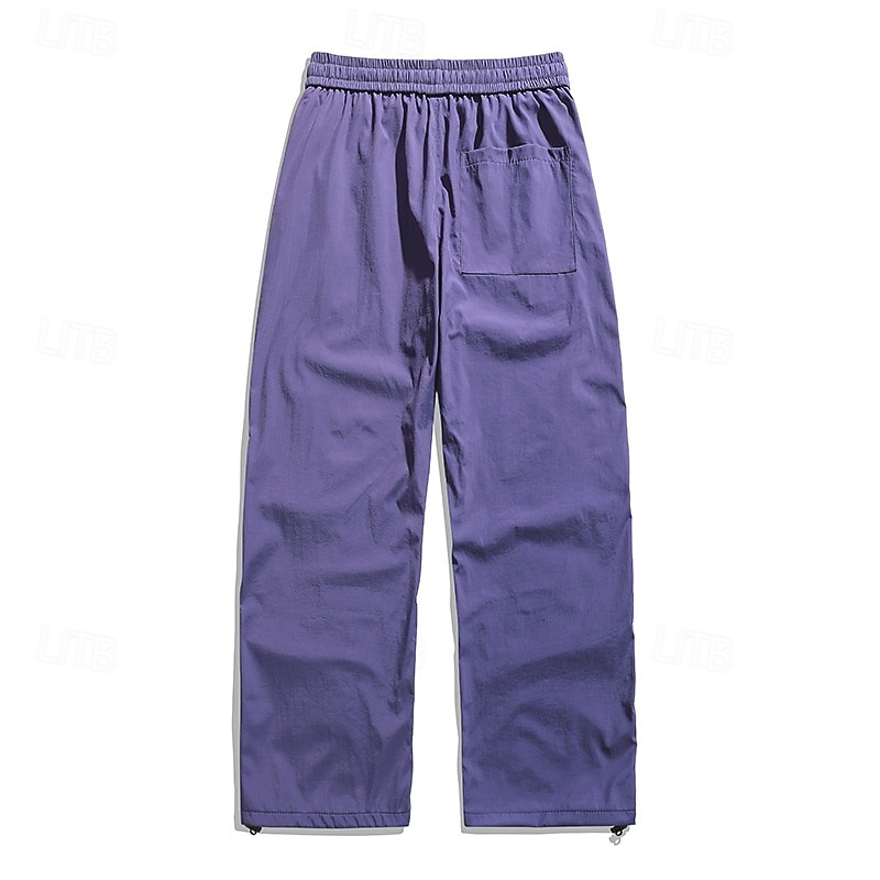 Hombre Pantalones Pantalones casuales Pantalones anchos Pantalones de paracaídas Pantalones de secado rápido Correa 2 en 1 Multi bolsillo Plano Dispersor de humedad Transpirable Longitud total Casual 2026 - $26.99 –P3
