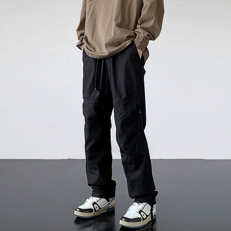 Voor heren Combatbroek Cargohosen Wandelbroek Waterdichte broek Zomer Lente Herfst Buiten Normale pasvorm waterdicht Sneldrogend Lichtgewicht Ademend Broeken / Regenbroek / Overbroek Ritsen Zak Zwart 2026 - $27.99 –P13