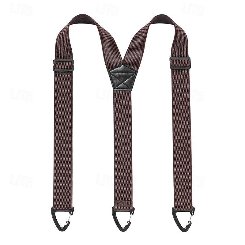 Hosenträger für Herren mit 3 Clips, verdeckt unter der Kleidung zu tragen, mit 3 Druckknopfschlaufen (3,8 cm breit), Y-förmiger, verstellbarer Gurt, ideal für Bergsteigen und Outdoor-Aktivitäten. 2026 - $12.99 –P8