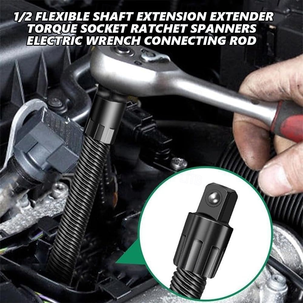 Prolunga flessibile per albero da 1/2", bussola dinamometrica, chiavi a cricchetto, chiave elettrica, biella, barra di prolunga flessibile per spazi ristretti, utensile manuale per riparazioni del 2026 a $16.99 –P6