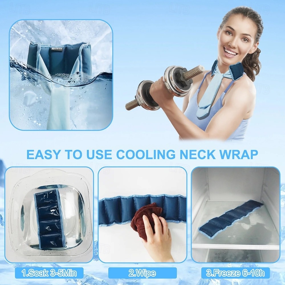 Summer Neck Cooling Cold Sensation Ice Scarf ice Pack Sports Headscarf Pet Ice Scarf  Outdoor Shoulder And Neck Heatstroke Prevention Ice Scarf, Physical Cooling And Coolness, Wearing Sports Ice Band 2026 - $20.99 –P3
