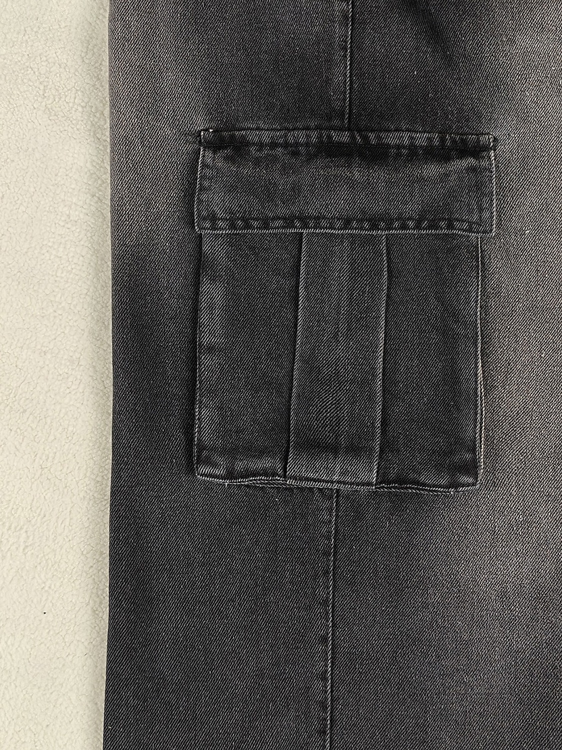 Bărbați Pantaloni Cargo Pantaloni Pantaloni casual Pantaloni din denim Multi Buzunare Picior drept Simplu Confort Lungime totală Casual Zilnic În aer liber Modă Șic Stradă Albastru piscină Negru 2026 - $33.99 –P5