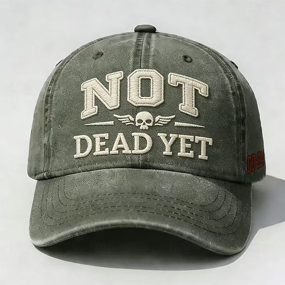 Cappellino da baseball ricamato dd-214, cappello vintage militare da papà "not dead yet" per uomo, twill di cotone regolabile, regalo patriottico per veterani, cappello casual per esterni del 2026 a $16.99 –P7