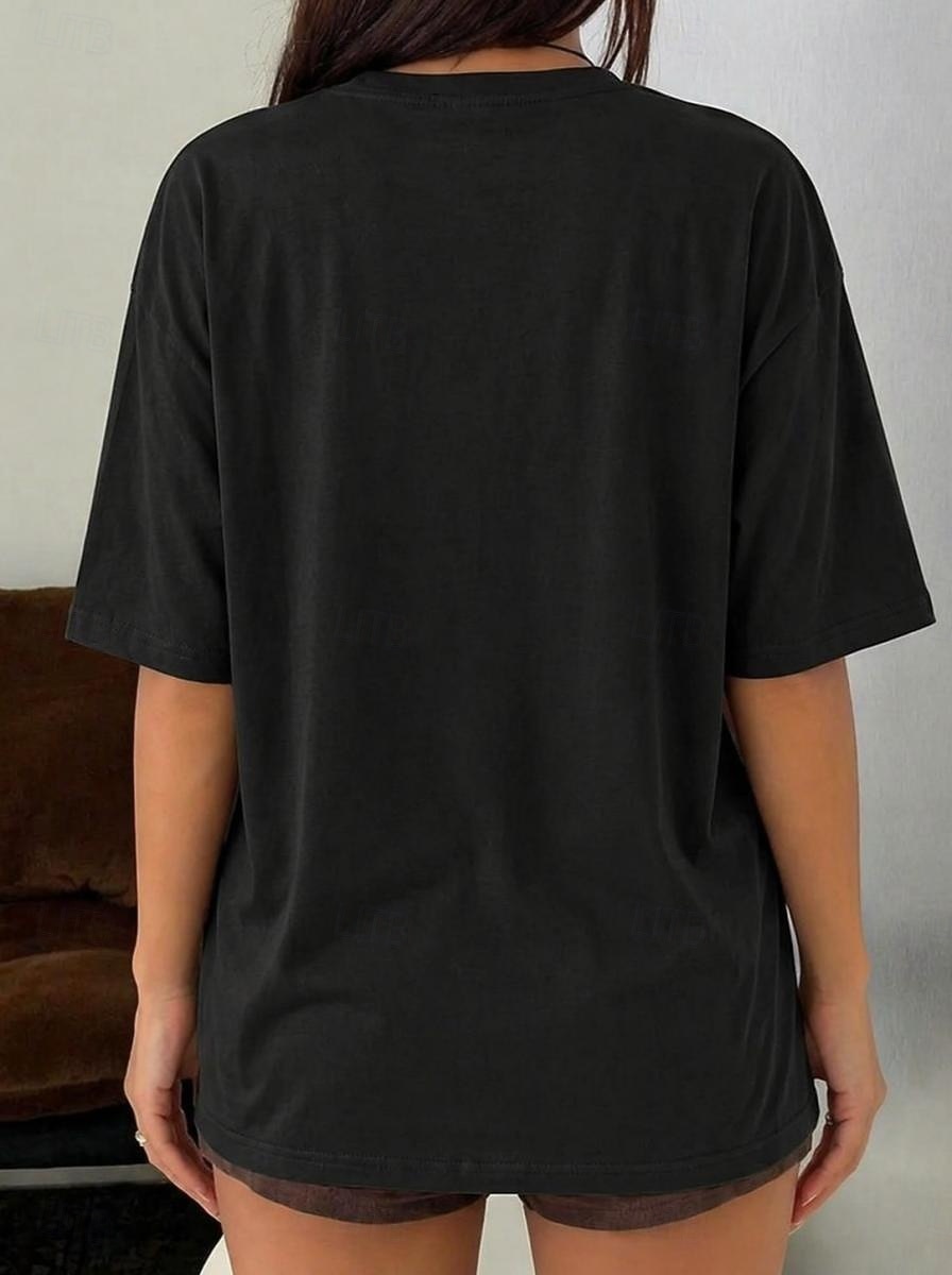 Women's T Shirt Tee Top Solid Color Stylish Classic Casual Half Sleeve Crew Neck Regular Tops Daily Sports Going out Black White Pink Light Brown Coffee Summer Spring 2026 - $19.99 –P8