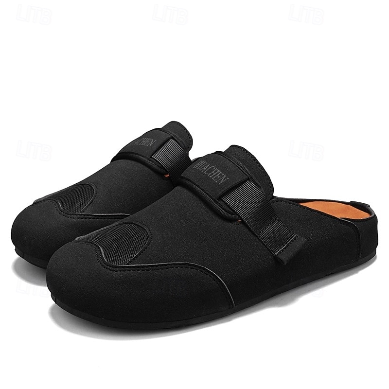 herrsandaler med stängd tå, slip-on-skor med justerbar rem, bekväma sommarskor för stranden, resorten, vardagsbruk 2026 - $32.99 –P14