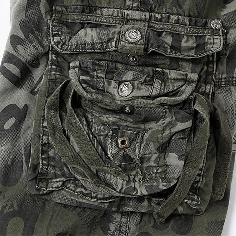 Men's Tactical Shorts Cargo Shorts Camo Shorts Shorts Buttons Multi Pocket Camo Camouflage Wearable Knee Length Outdoor Daily Camping & Hiking Fashion Classic Camouflage Blue Camouflage Gray 2026 - $30.99 –P8