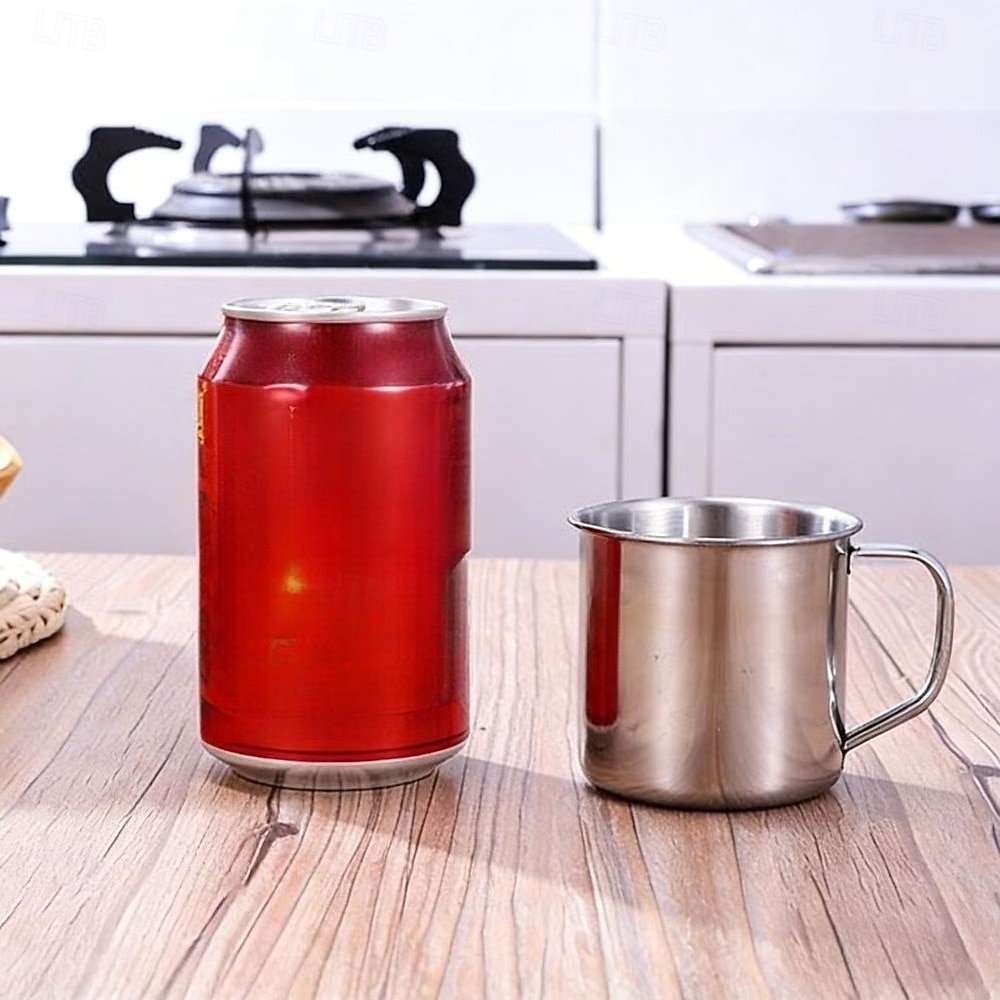 4/6PCS Stainless Steel Coffee Cups, Double-Layer Stainless Steel Material, Portable and Durable with Handle, Easy to Clean, Suitable for Camping, Travel, Office, Car Use, and Cafes 2026 - $9.99 –P6
