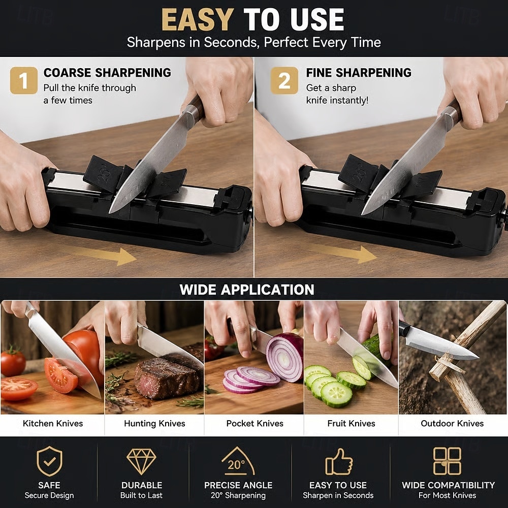Set di guide di precisione multi-angolo per coltelli da 15°, 17° e 25°, strumento di affilatura creativo, ausilio per affilare ad angolo regolabile per coltelli da cucina, uso domestico del 2026 a $23.99 –P4