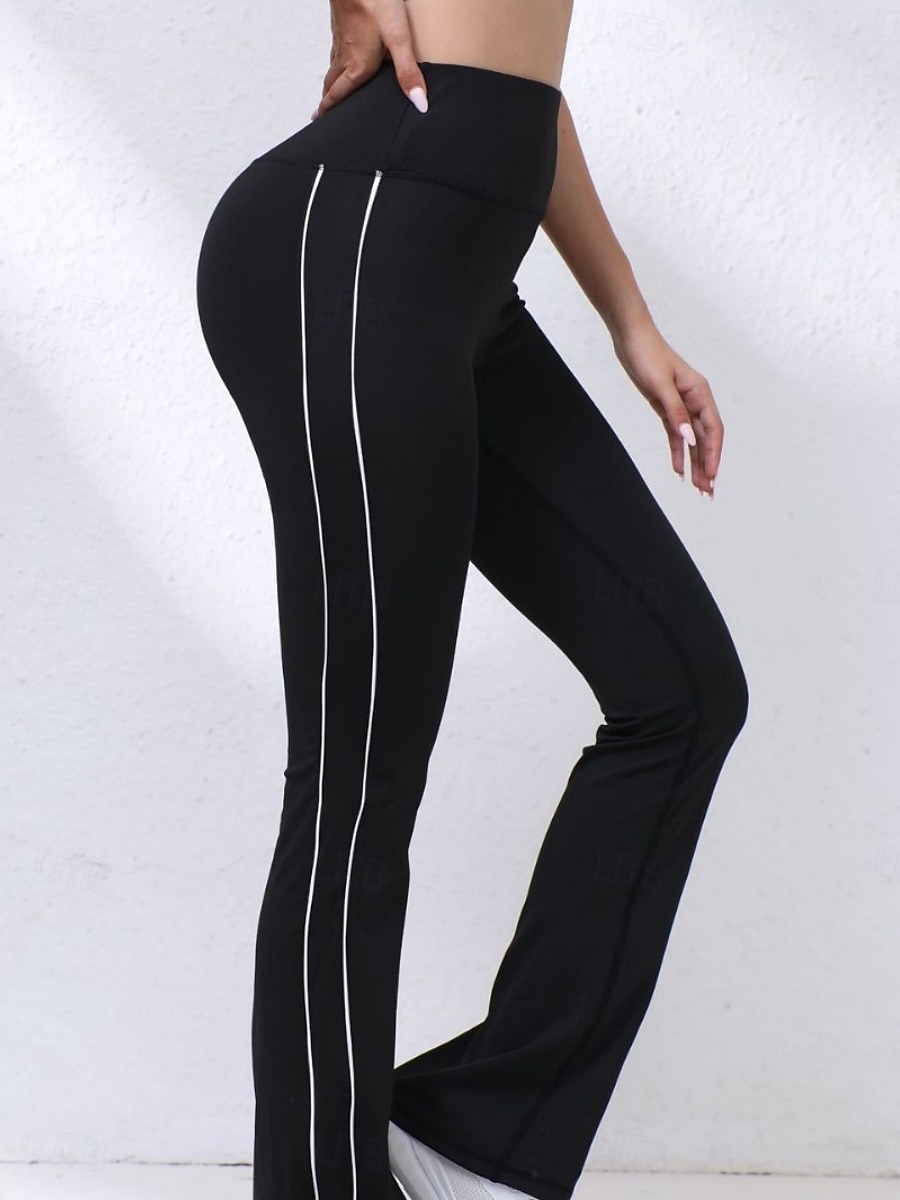 Dames Yoga broek Breed Been Vrijetijdsbroek Casual / sportief Volledige lengte Hoge taille Effen Comfortabel Comfort Zacht Hoge Elasticiteit Buitensporten Fitness Donker-Grijs Zwart Roze Wijn Lente 2026 - $22.99 –P8