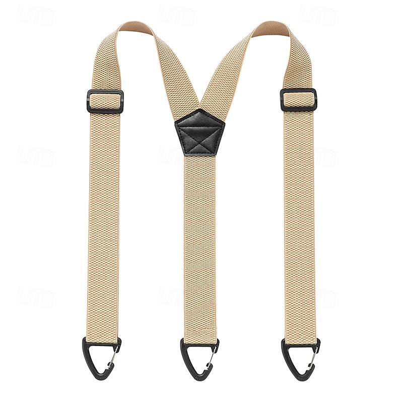 Hosenträger für Herren mit 3 Clips, verdeckt unter der Kleidung zu tragen, mit 3 Druckknopfschlaufen (3,8 cm breit), Y-förmiger, verstellbarer Gurt, ideal für Bergsteigen und Outdoor-Aktivitäten. 2026 - $12.99 –P7