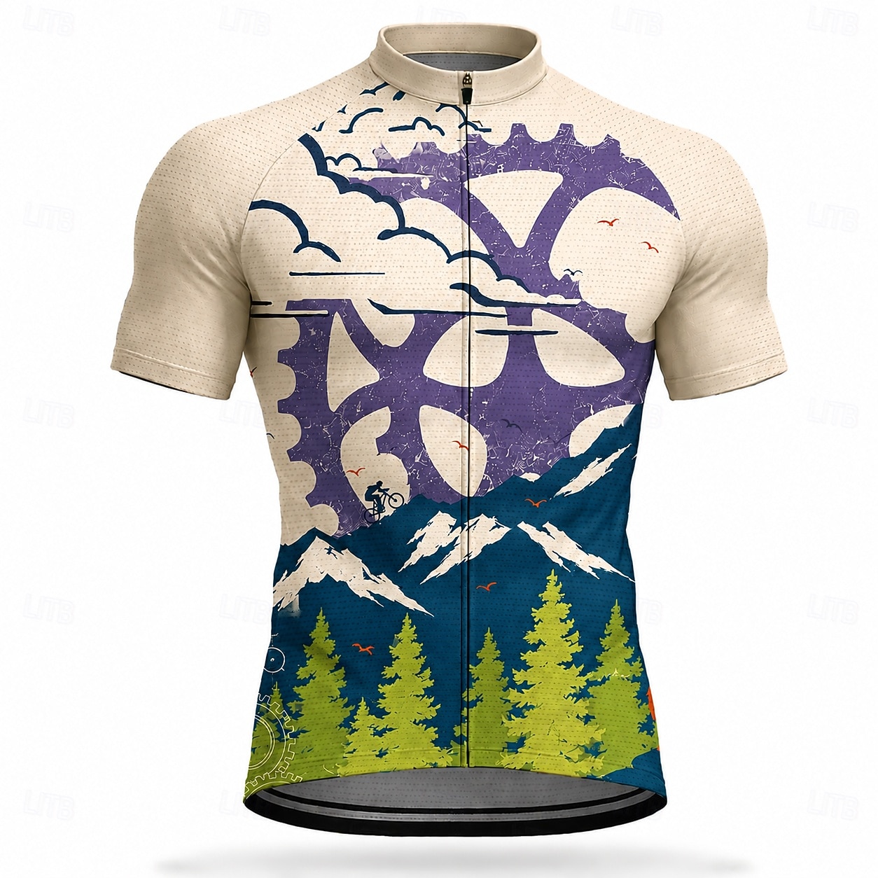 Da uomo Maglia da Ciclismo Geometrico Manica Corta Bicicletta Maglia Top con 3 tasche posteriori Resistente ai Raggi UV Asciugatura Rapida Con tasche Cerniera Frontale Gli sport Rosa Viola Arancione del 2026 a $28.99 –P8