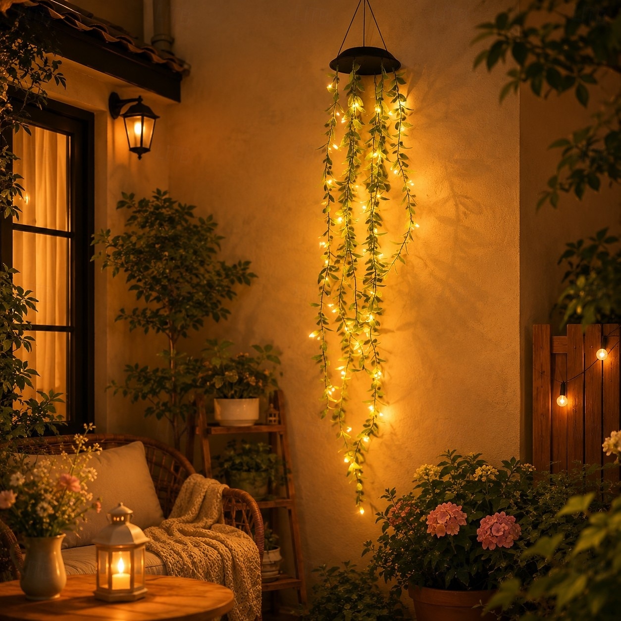 Luci solari da giardino sospese, luci a LED realistiche a forma di fiori e rampicanti, impermeabili IP65, ideali per decorare giardini, patii e recinzioni, con accensione automatica ogni 8-12 ore. del 2026 a $33.87 –P3
