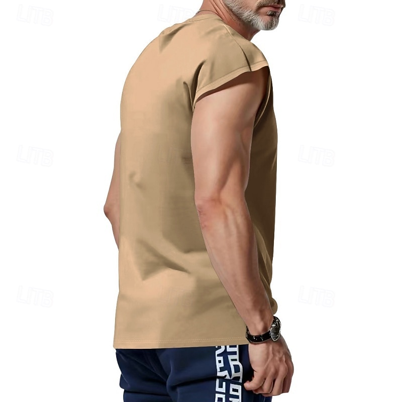 Men's Solid Colored Workout Tank Top Running Tank Top Gym Tank Top Summer Spring Classic Sleeveless Quick Dry Lightweight Moisture Wicking Breathable Gym Workout Active Training Exercise Black White 2026 - $15.49 –P17