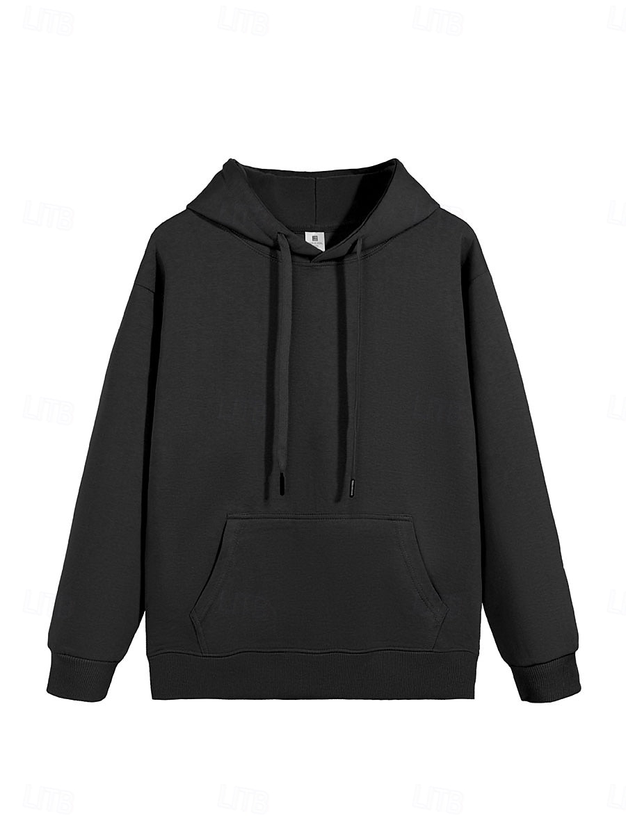 Per donna Pullover Felpe con cappuccio Semplice Casual Manica Lunga Con Cappuccio Top Regolari Blu Nero Grigio Autunno del 2026 a $31.99 –P6