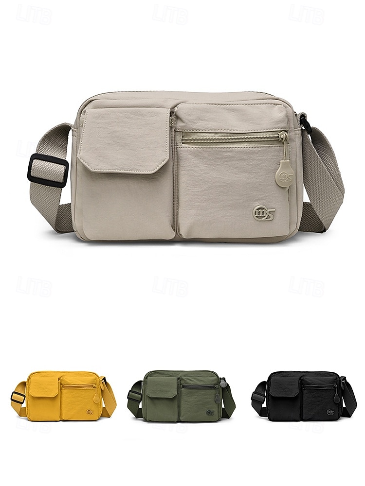 Borsa a tracolla da donna in nylon impermeabile, borsa da viaggio capiente e multicolore con molteplici tasche, tracolla regolabile, ideale per le vacanze e per tutti i giorni. &sport all'aria aperta del 2026 a $14.99 –P4