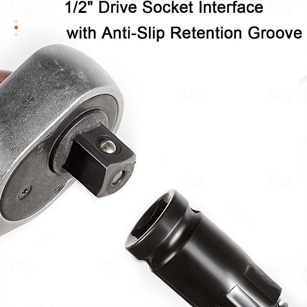 Prolunga flessibile per albero da 1/2", bussola dinamometrica, chiavi a cricchetto, chiave elettrica, biella, barra di prolunga flessibile per spazi ristretti, utensile manuale per riparazioni del 2026 a $16.99 –P13