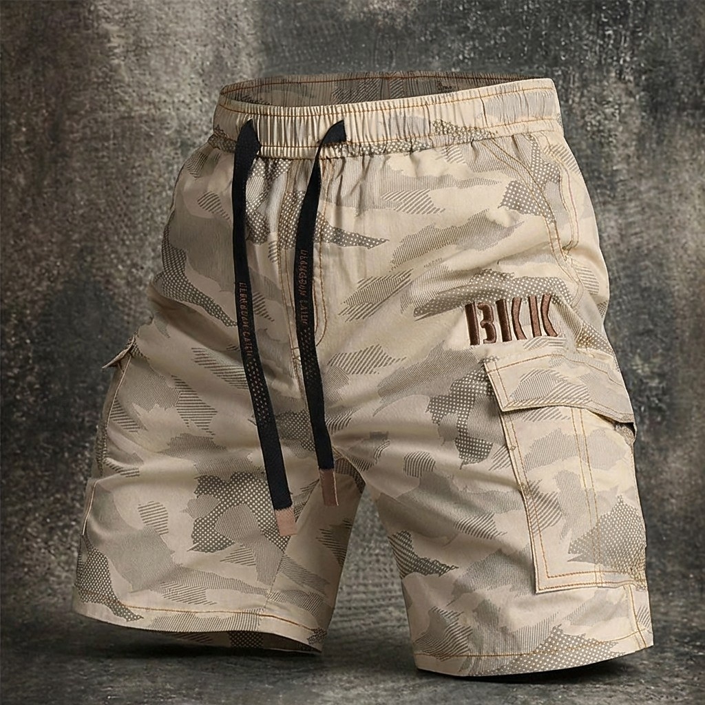 Hombre Pantalones cortos tácticos Pantalón Corto Cargo Pantalones cortos para acampar Shorts para senderismo Cintura elástica Multi bolsillo Pierna recta Plano Color Camuflaje Comodidad Listo para 2026 - $26.99 –P7