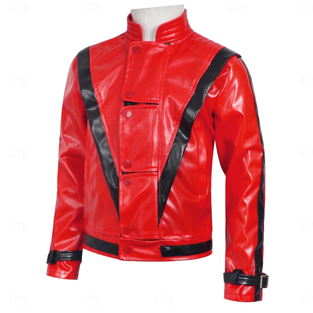 80s Pop Star Singer Red Jacket Costume Fancy Costume Retro Vintage 1980s for Unisex Kid's Adults' Halloween Carnival Party Performance Comic Con 2026 - $46.99 –P2