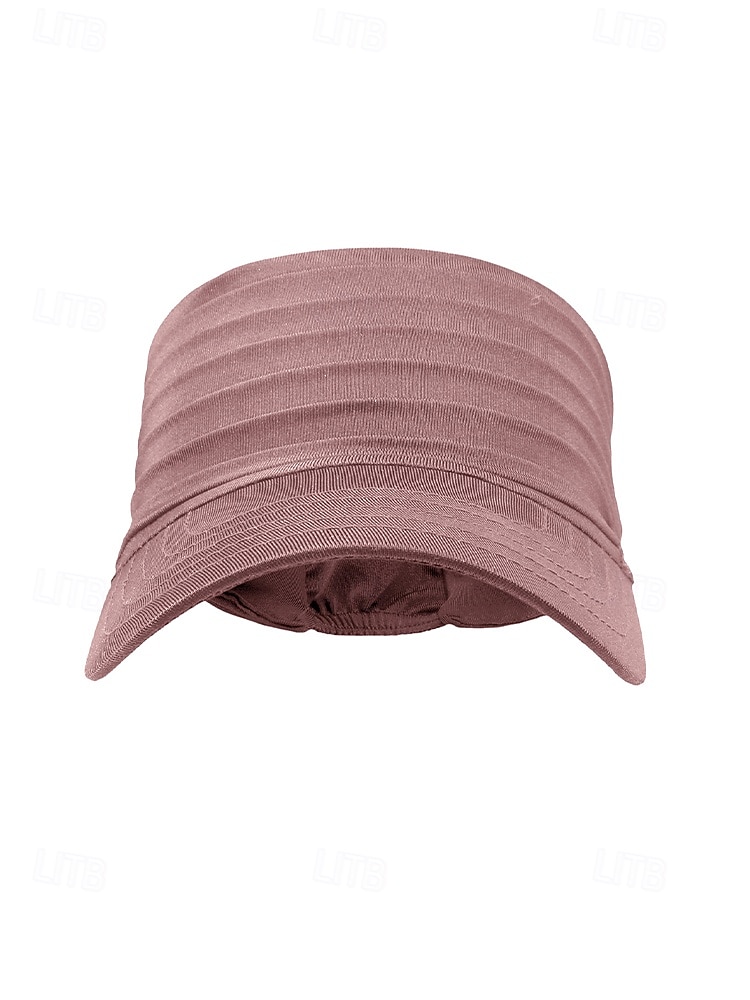 Damespet met elastische polyester klep, gemaakt van stretchstof voor casual buitenactiviteiten, reizen en vakanties, verkrijgbaar in verschillende kleuren, comfortabele zomerpet voor dames 2026 - $11.99 –P5