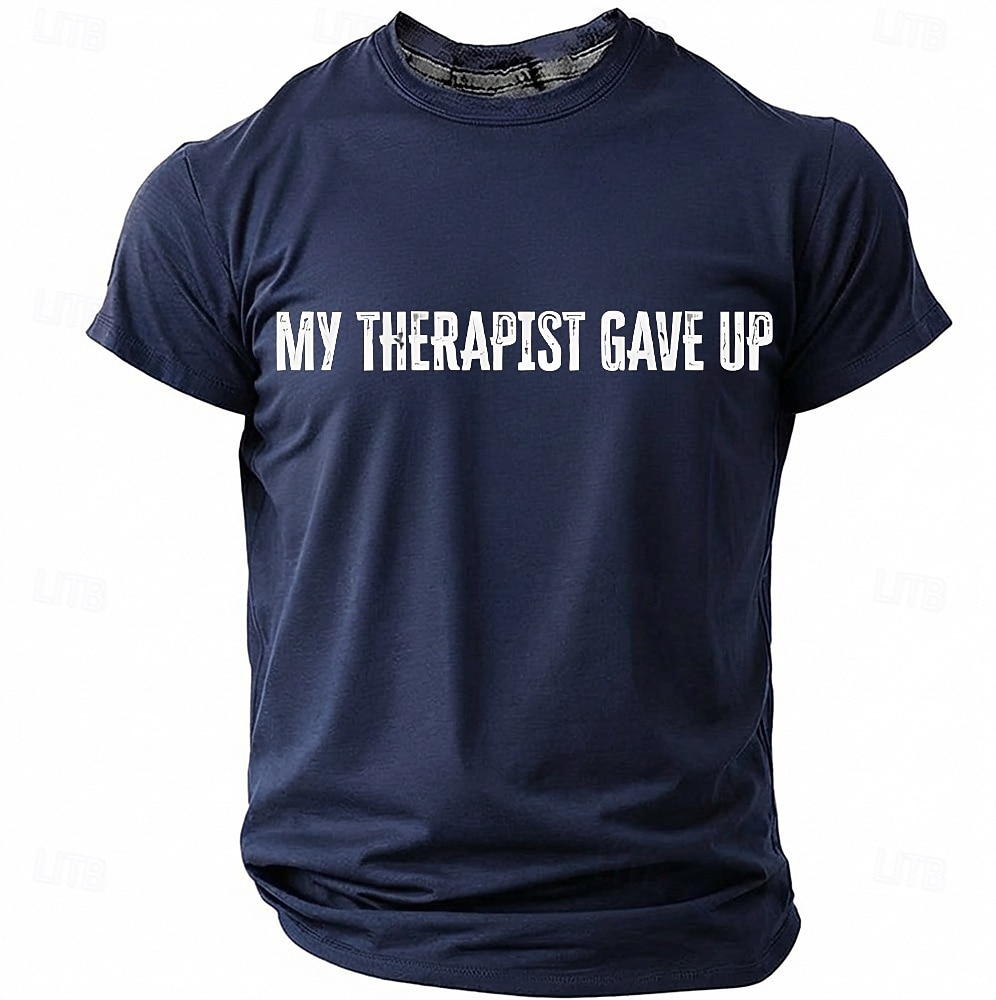 Camiseta masculina "Meu terapeuta desistiu", camiseta engraçada e sarcástica, presente original para pai, marido ou namorado. de 2026 por $18.99 –P3