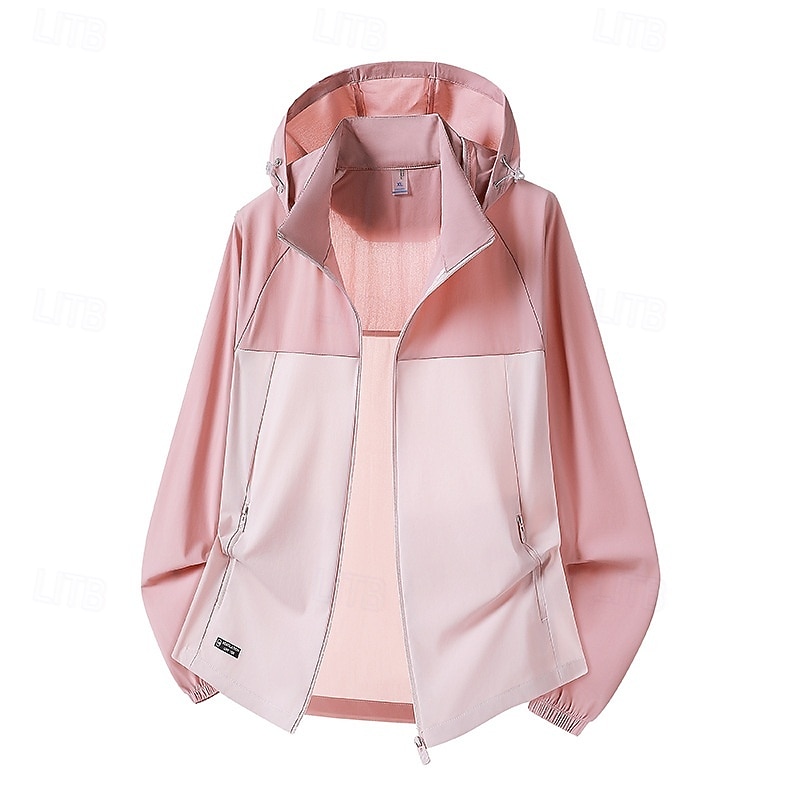 Women's Windbreaker Softshell Jacket Hiking Jacket Outdoor Waterproof Sun Protection Quick Dry Breathable Hiking Outfits Hiking Clothes Summer Spring Jacket Climbing Camping / Hiking / Caving 2026 - $32.99 –P1