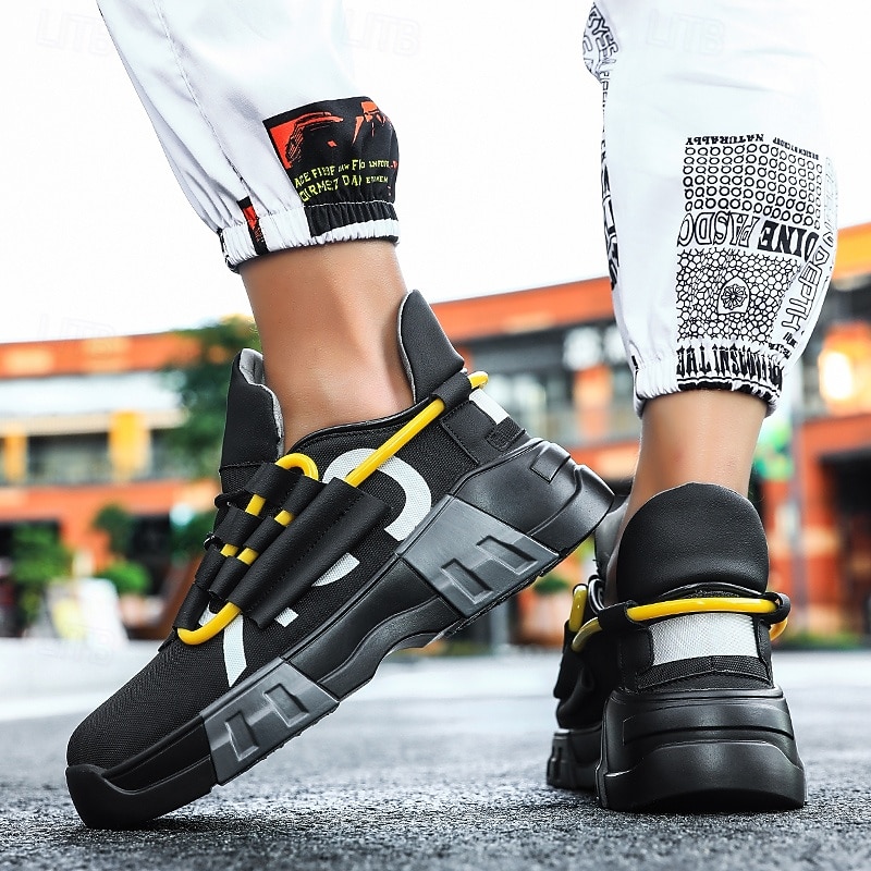 Men's Red Athletic Sneakers, Lace-Up Sport Running Shoes, Bold Colorblock Training Shoes for Gym, Streetwear, Outdoor 2026 - $42.99 –P6