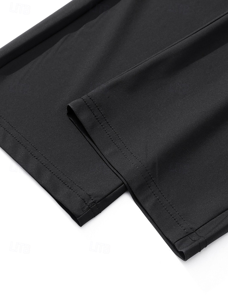 Męskie Spodnie Spodnie codzienne Spodnie outdoorowe Ściągana na sznurek Kieszeń Elastyczny pas Jednokolorowe Szybkie wysychanie Lekki Codzienny Na zewnątrz Święto Elegancki Klasyczny Khaki Czarny 2026 - $21.99 –P16